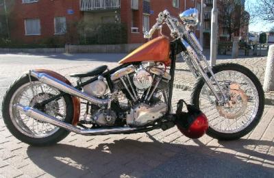 old school shovelhead chopper